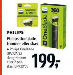 Føtex Philips Oneblade trimmer eller skær tilbud