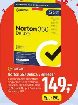 Føtex Norton 360 Deluxe 5 enheder tilbud