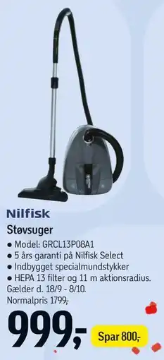 Føtex Nilfisk Støvsuger tilbud
