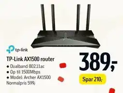 Føtex TP-Link AX1500 router tilbud