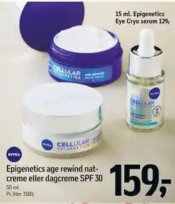 Føtex Epigenetics age rewind nat-creme eller dagcreme SPF 30 tilbud