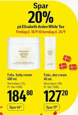 Føtex Elisabeth Arden White Tea tilbud