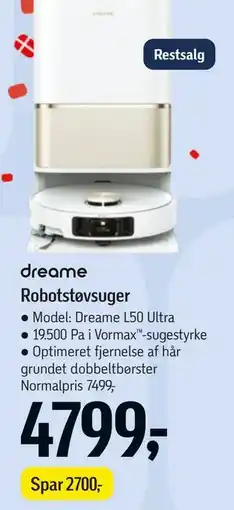 Føtex dreame Robotstøvsuger tilbud