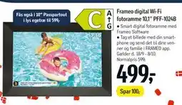 Føtex Frameo digital Wi-Fi fotoramme 10,1” PFF-1024B tilbud