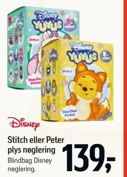 Føtex Stitch eller Peter plys nøglering tilbud