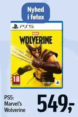 Føtex PS5: Marvel’s Wolverine tilbud