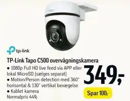 Føtex TP-Link Tapo C500 overvågningskamera tilbud