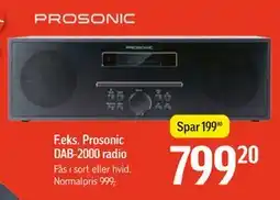 Føtex F.eks. Prosonic DAB-2000 radio tilbud