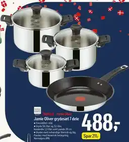 Føtex Jamie Oliver grydesæt 7 dele tilbud