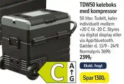 Føtex TDW50 køleboks med kompressor tilbud