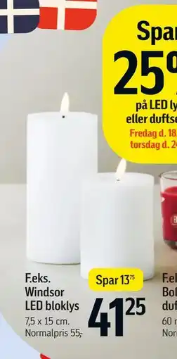 Føtex Windsor LED bloklys tilbud