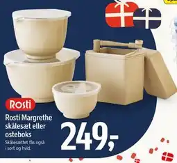 Føtex Rosti Margrethe skålesæt eller osteboks tilbud