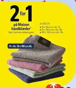 Føtex Maison håndklæder tilbud