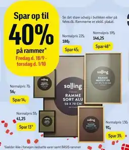 Føtex Rammer tilbud