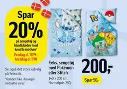 Føtex Sengetøj og håndklæder med kendte motiver tilbud