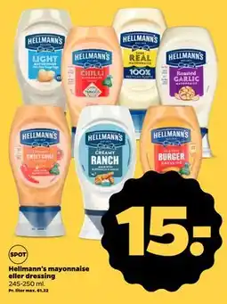 Netto Hellmann's mayonnaise eller dressing tilbud