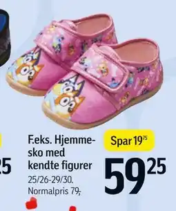 Føtex F.eks. Hjemmesko med kendte figurer tilbud