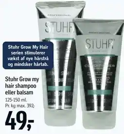 Føtex Stuhr Grow my hair shampoo eller balsam tilbud