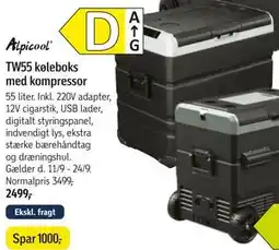 Føtex TW55 køleboks med kompressor tilbud