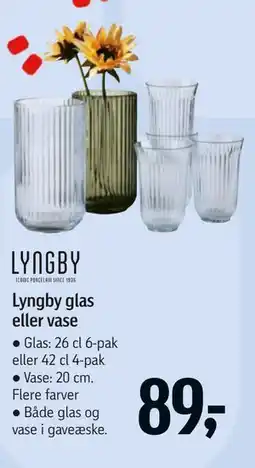 Føtex Lyngby glas eller vase tilbud