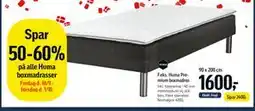Føtex F.eks. Huma Premium boxmadras tilbud