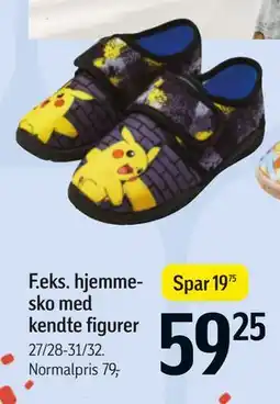 Føtex F.eks. hjemmesko med kendte figurer tilbud