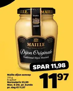 Netto Maille dijon sennep tilbud