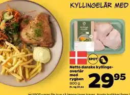 Netto Netto danske kyllingeoverlår med rygben tilbud