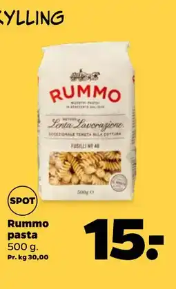 Netto Rummo pasta tilbud