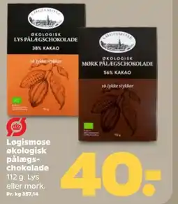 Netto Løgismose økologisk pålægschokolade tilbud