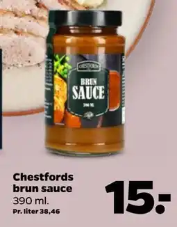 Netto Chestfords brun sauce tilbud