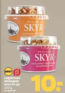 Netto Løgismose økologisk skyr to-go tilbud
