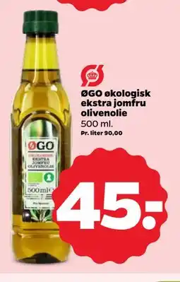 Netto ØGO økologisk ekstra jomfru olivenolie tilbud