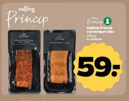 Netto Salling Princip varmrøget laks tilbud