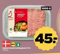 Netto Hakket dansk kyllingekød 3-7% tilbud