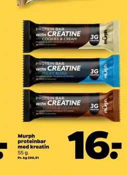Netto Murph proteinbar med kreatin tilbud