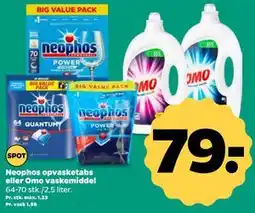 Netto Neophos opvasketabs eller Omo vaskemiddel tilbud