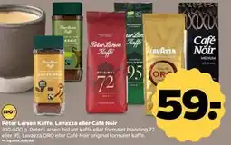 Netto Peter Larsen Kaffe, Lavazza eller Café Noir tilbud
