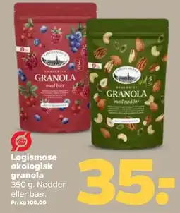 Netto Løgismose økologisk granola tilbud