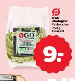 Netto ØGO økologisk fettuccine tilbud