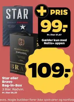 Netto Star eller Bravo Bag-in-Box tilbud