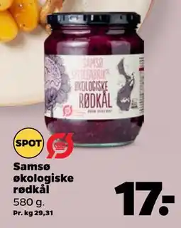 Netto Samsø økologiske rødkål tilbud