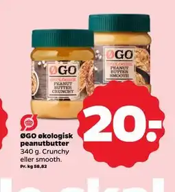 Netto ØGO økologisk peanutbutter tilbud