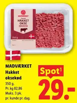 Lidl MADVÆRKET Hakket oksekød tilbud
