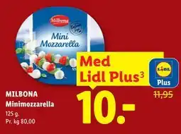 Lidl MILBONA Minimozzarella tilbud