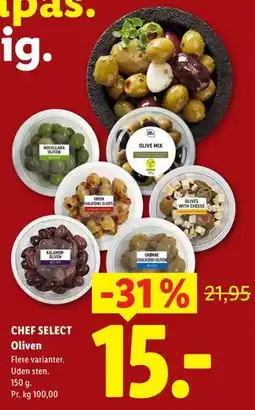 Lidl CHEF SELECT Oliven tilbud