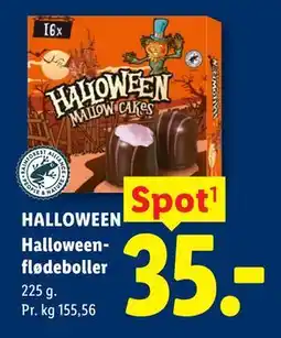 Lidl HALLOWEEN Halloween-flødeboller tilbud