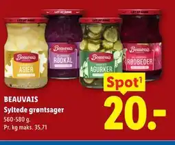 Lidl BEAUVAIS Syltede grøntsager tilbud