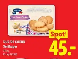 Lidl DUC DE COEUR Småkager tilbud