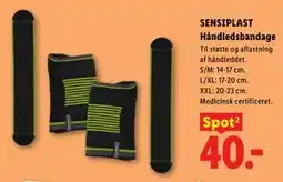 Lidl SENSIPLAST Håndledsbandage tilbud